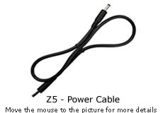 12V DC Power Output Cable for BiXPower MP100 and iP100 Batteries